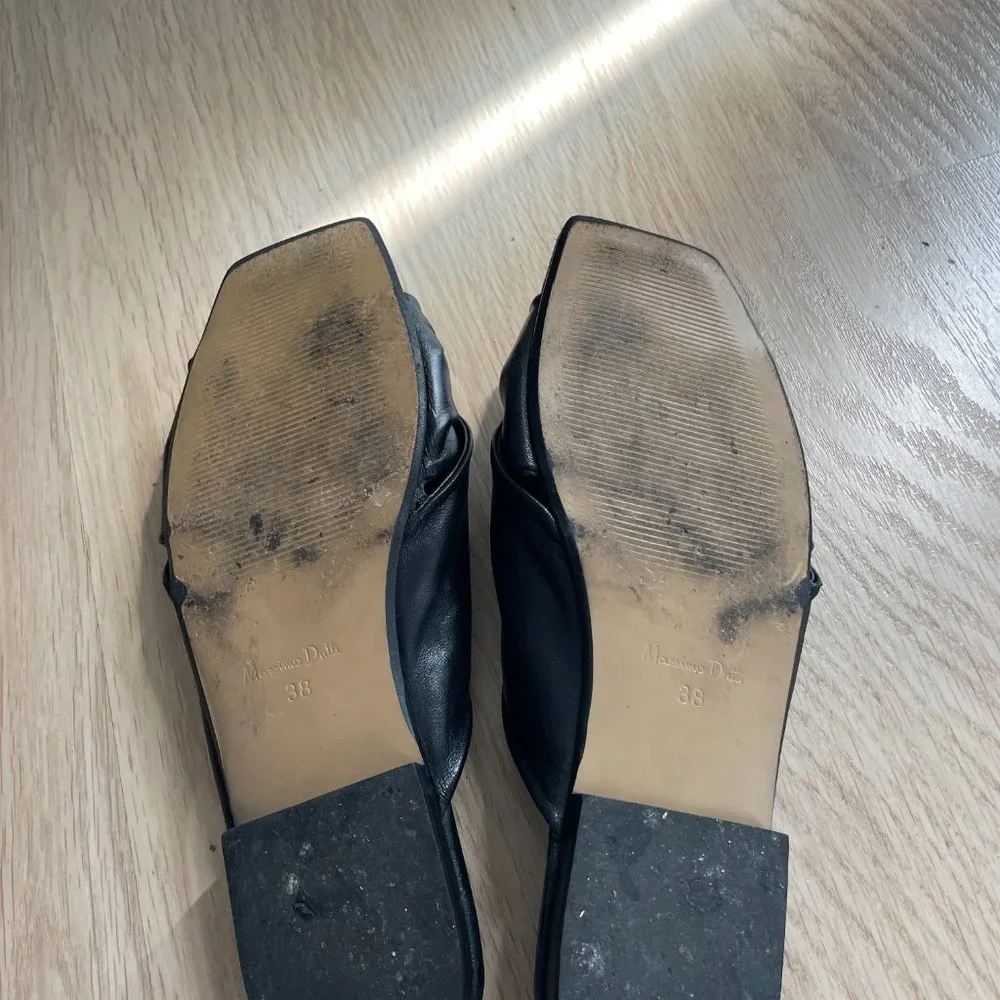 massimo dutti leather sandals size 38 - Picture 2 of 4